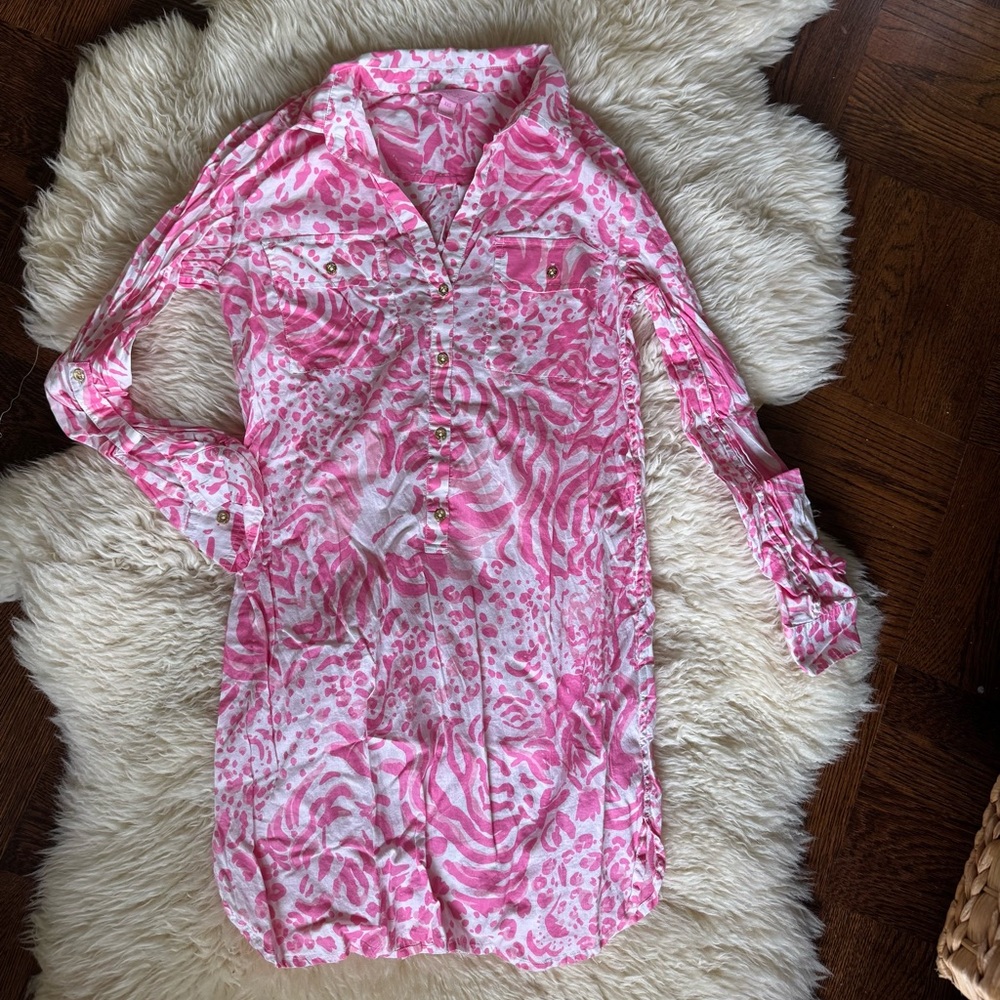 Lilly Pulitzer Captiva Tunic Dress - get spotted sz xxs